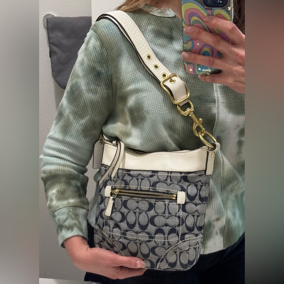 Coach Denim Bleecker Sufflette Y2K - Picture 5 of 16